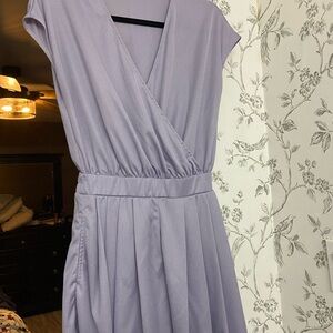 Elegant Lavender Wrap Romper